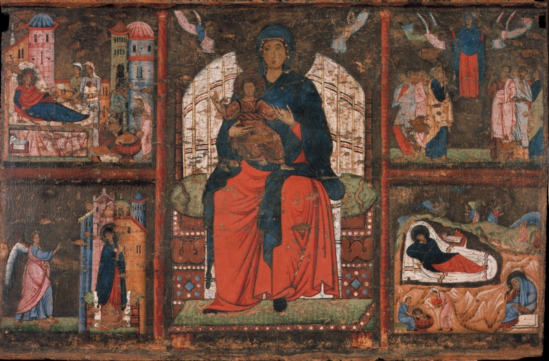 Dossal with Madonna and Child Enthroned and Scenes from the Life of the Virgin